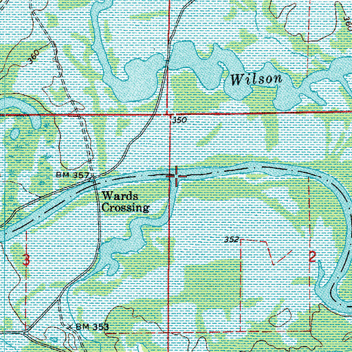 Topographic Map of Hogan Creek, AR