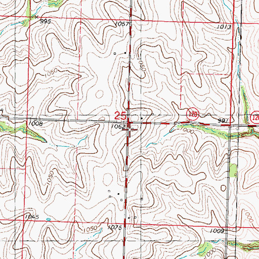 Topographic Map of Lincoln School (historical), MO