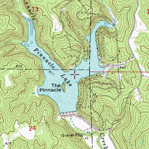 Topographic Map of Mary White Hollow, MO