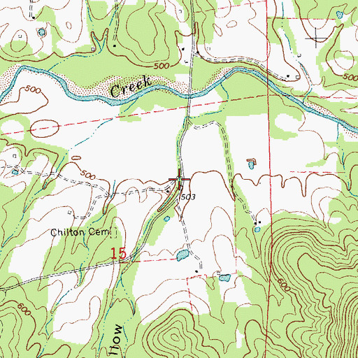 Topographic Map of Mash Hollow, MO