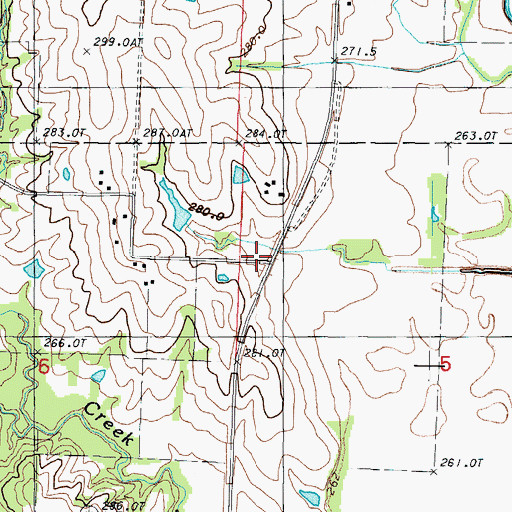 Topographic Map of Normal School (historical), MO