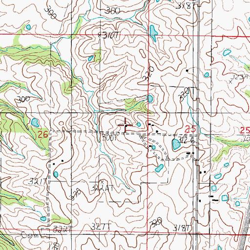 Topographic Map of North Pine School (historical), MO