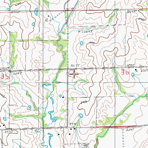 Topographic Map of Parson Creek Church (historical), MO