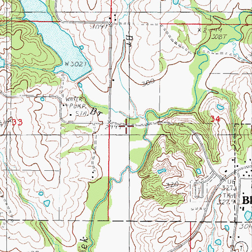 Topographic Map of Pointer Branch, MO