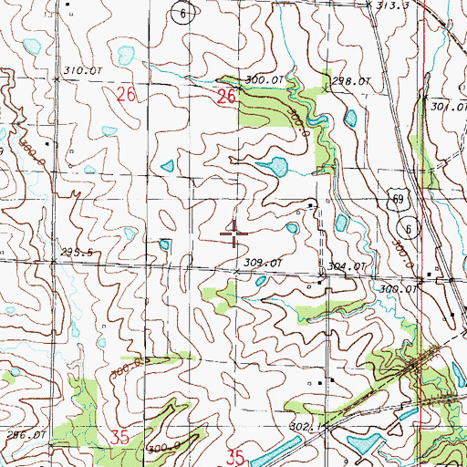 Topographic Map of Prairie Hill School (historical), MO