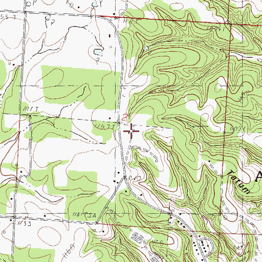 Topographic Map of Tatum Hill, MO