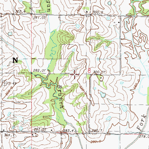 Topographic Map of Ketchem School (historical), MO