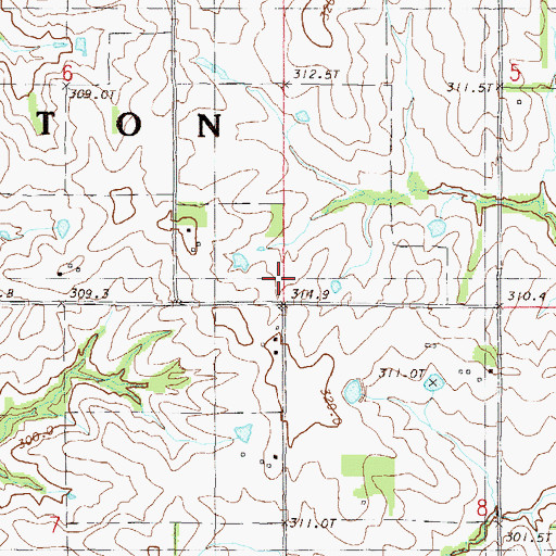 Topographic Map of Roger School (historical), MO