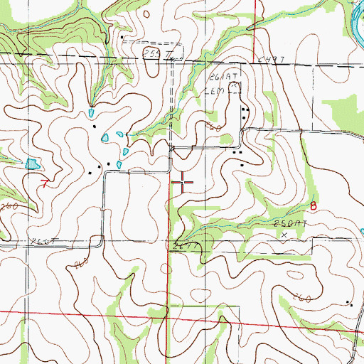 Topographic Map of Koger School, MO