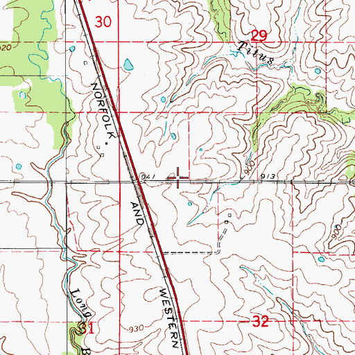 Topographic Map of Blanket Grove School (historical), MO