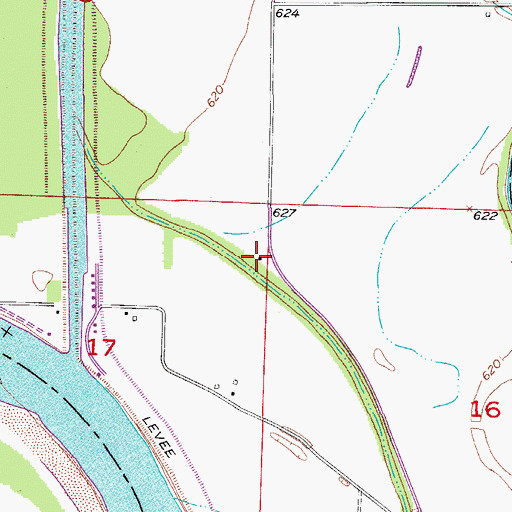 Topographic Map of Richardson School (historical), MO