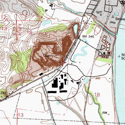 Topographic Map of Gulf Junction, MO