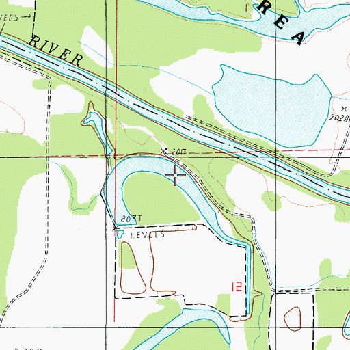 Topographic Map of Eagle Lake, MO