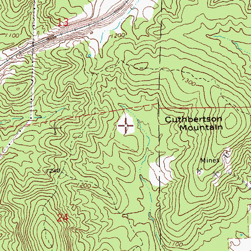 Topographic Map of Bogy Ore Bend, MO