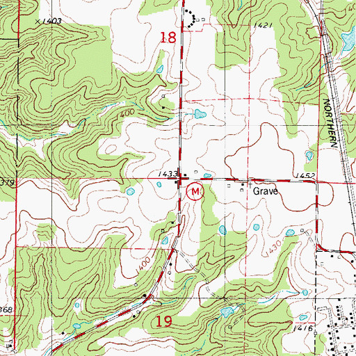 Topographic Map of Niangua Junction, MO