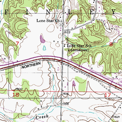 Topographic Map of Crabbs (historical), MO