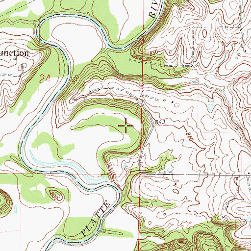 Topographic Map of Malcolm Lake (historical), MO