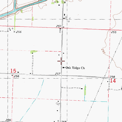 Topographic Map of Douglas, MO