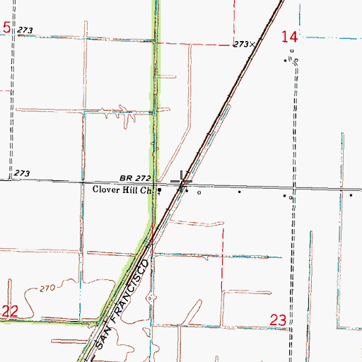 Topographic Map of Brent, MO