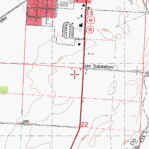 Topographic Map of Sommers, MO
