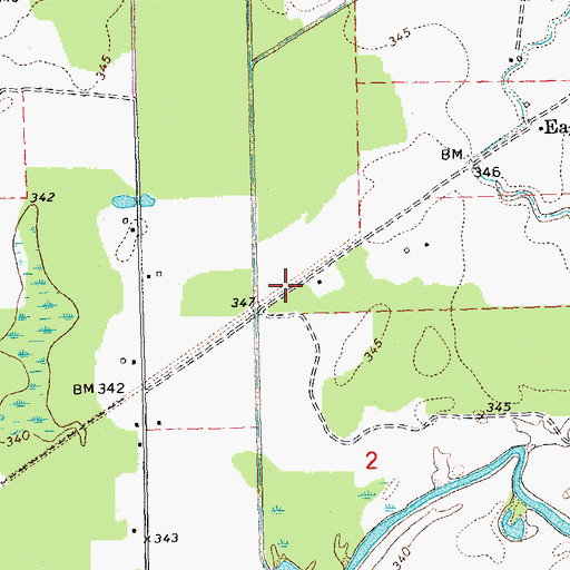 Topographic Map of Foleys (historical), MO