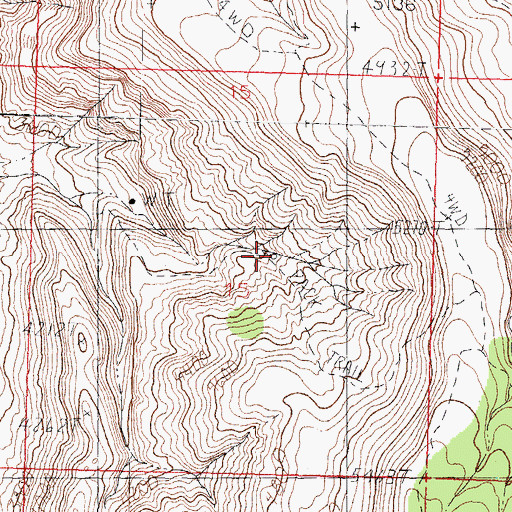 Topographic Map of Lost Spring, AZ