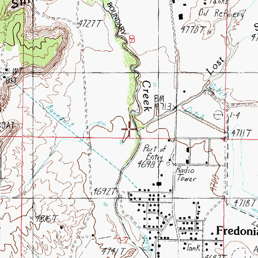 Topographic Map of Lost Spring Wash, AZ