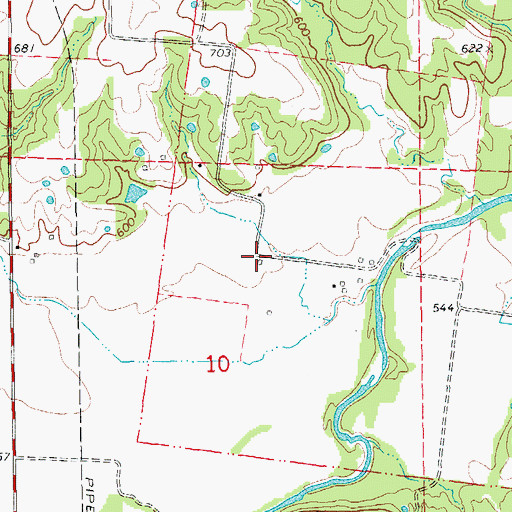 Topographic Map of Seely School (historical), MO