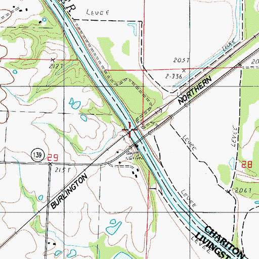 Topographic Map of Sumner Bridge, MO