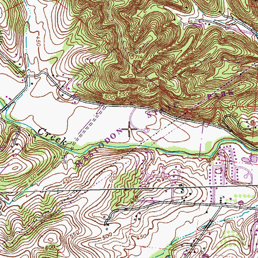 Topographic Map of Mastodon State Park, MO