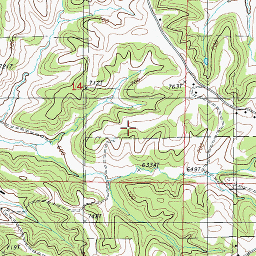 Topographic Map of Shansmeyer School (historical), MO