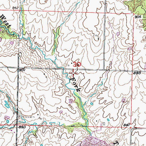 Topographic Map of Union School (historical), MO