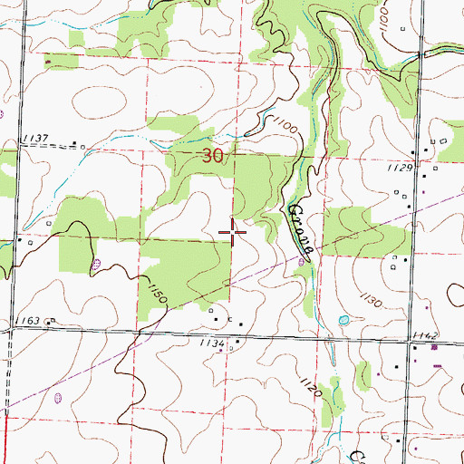 Topographic Map of Brown School (historical), MO