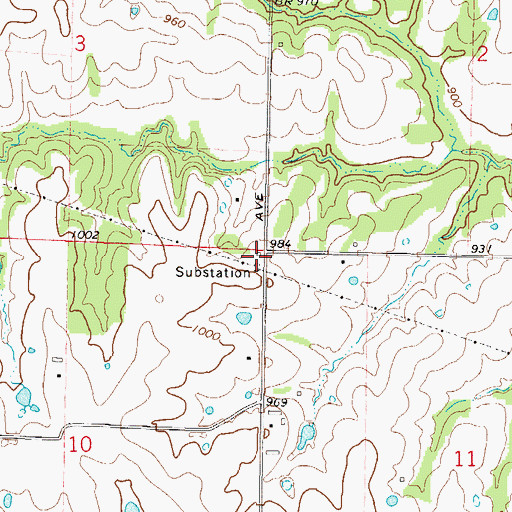 Topographic Map of Francis School, MO