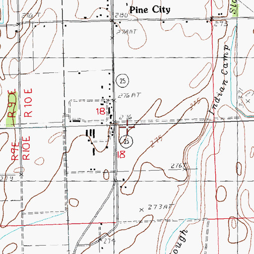Topographic Map of Taylor School (historical), MO