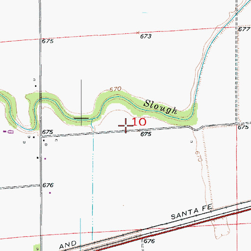 Topographic Map of New School (historical), MO