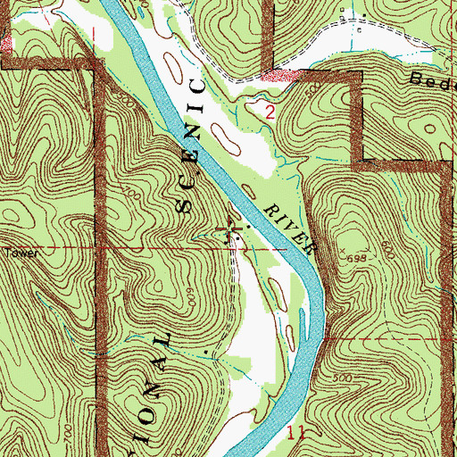 Topographic Map of McDowell Place (historical), MO