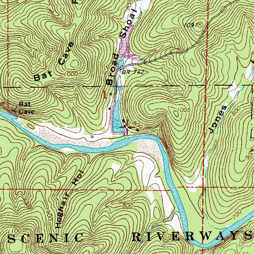 Topographic Map of Alton Club, MO