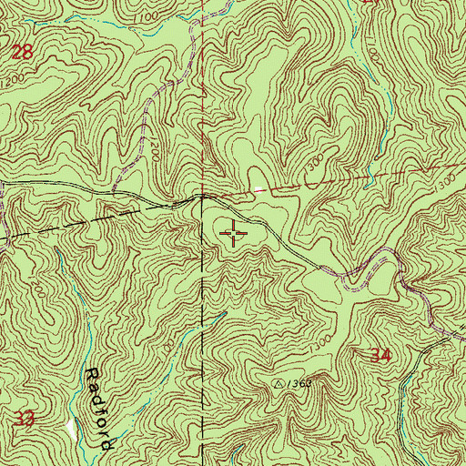 Topographic Map of Black Lookout Tower (historical), MO