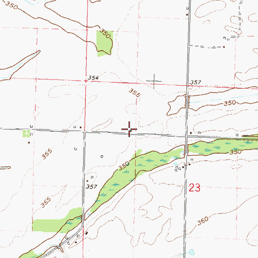 Topographic Map of Little Vine School, MO