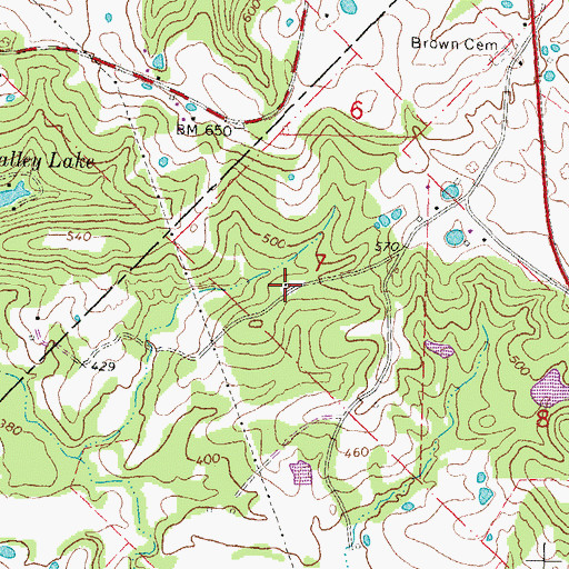 Topographic Map of Guethle School, MO