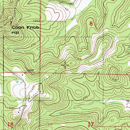 Topographic Map of Cobb School, MO