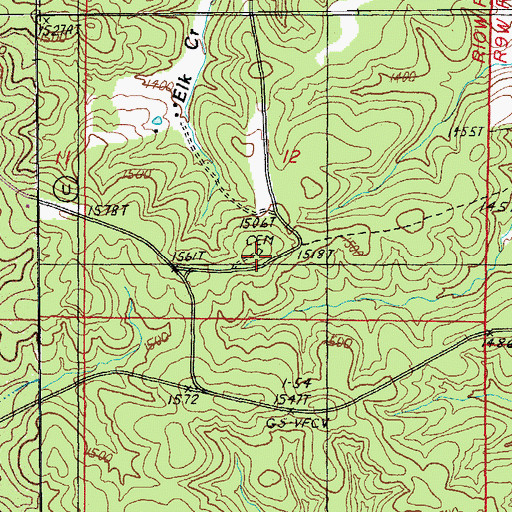 Topographic Map of Dutch Church (historical), MO