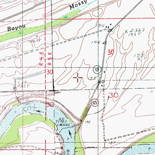 Topographic Map of Round Pond, AR
