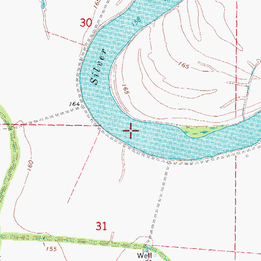 Topographic Map of Silver Lake, AR
