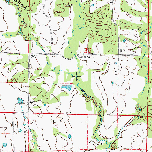 Topographic Map of Varnon Branch, MO