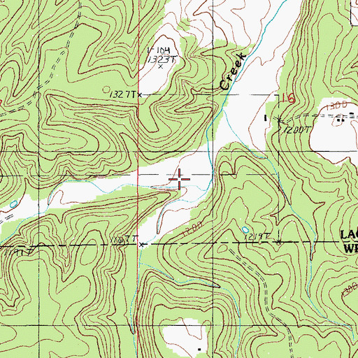 Topographic Map of Wolf Hollow, MO