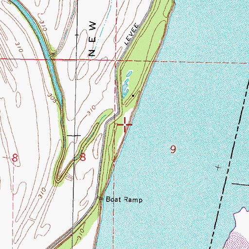 Topographic Map of Pritchard Landing, MO