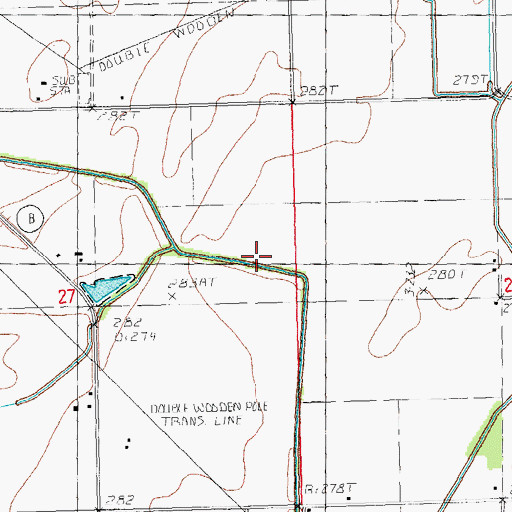Topographic Map of Lateral Number 1, MO