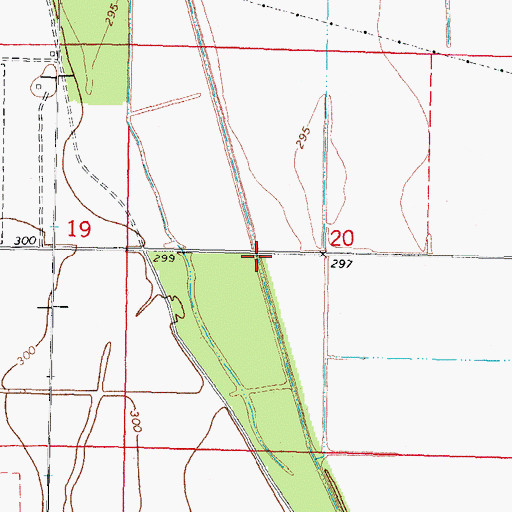Topographic Map of Lateral Number 7, MO